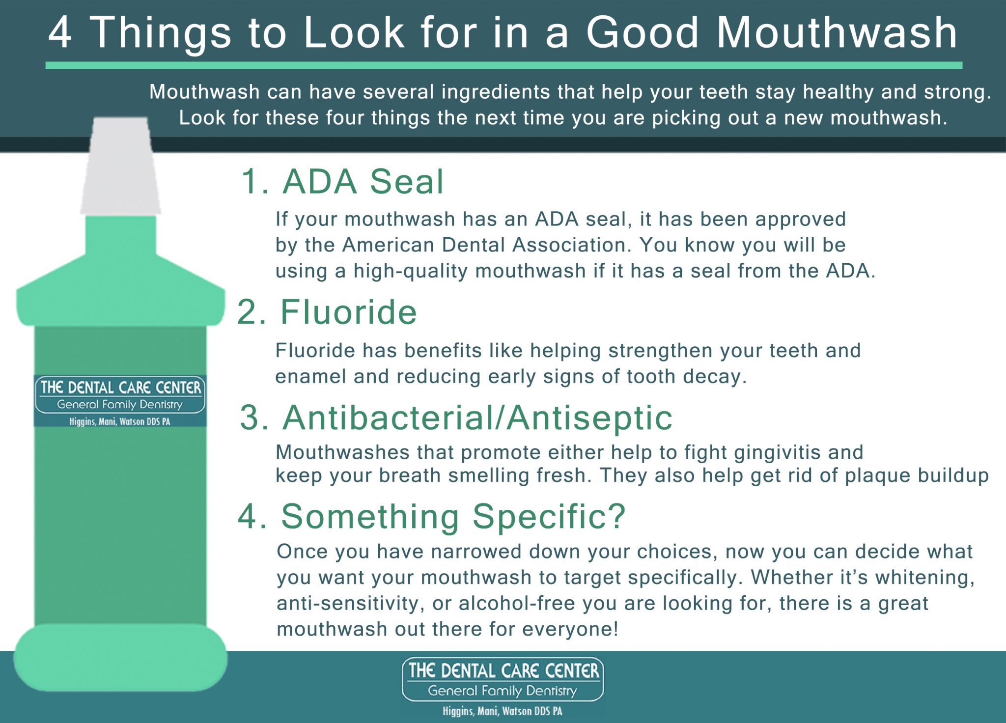 4 Things to Look for in a Good Mouthwash The Dental Care Center